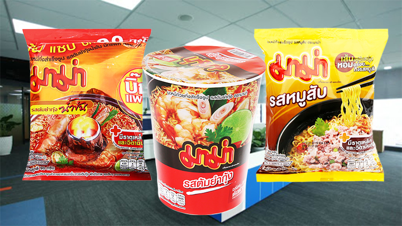 Mì ăn liền Mama là thương hiệu nổi tiếng ở Thái Lan