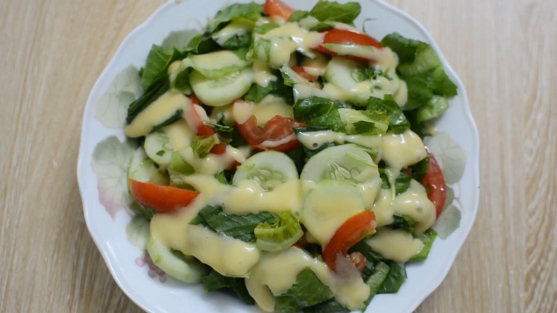 Cách làm salad dưa chuột trộn mayonnaise