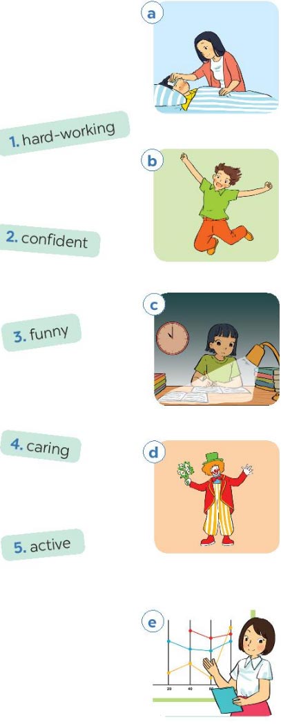 Match the adjectives to the pictures