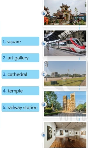 Match the places below with the pictures