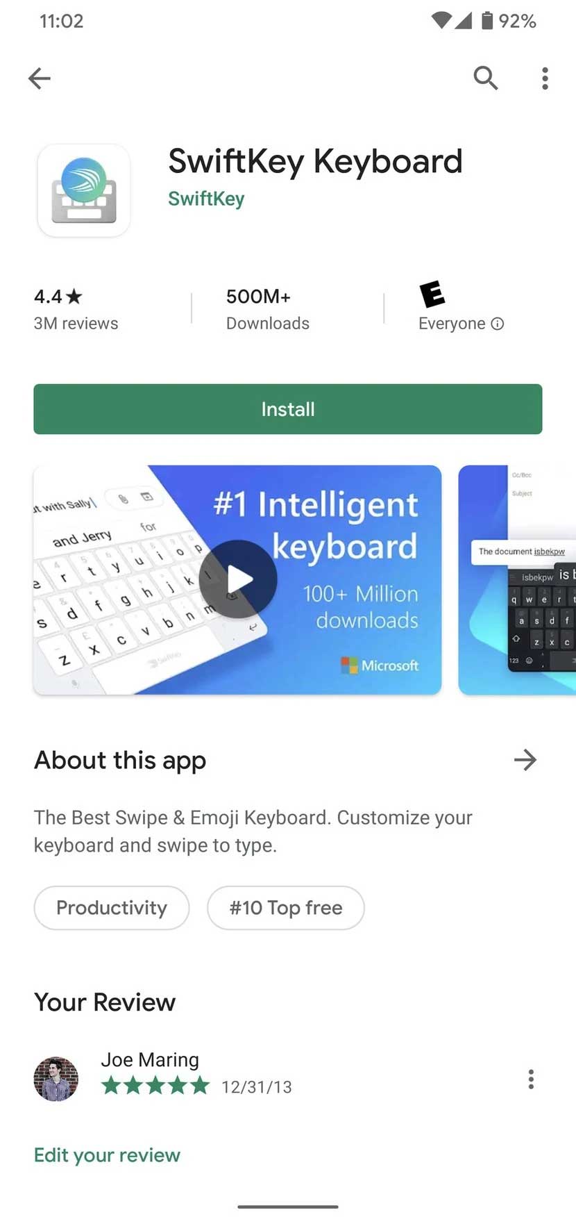 Đổi keyboard Android