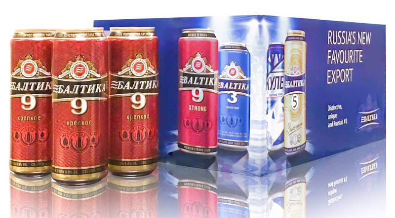 Bia không cồn Baltika số 0 nhập khẩu của Nga