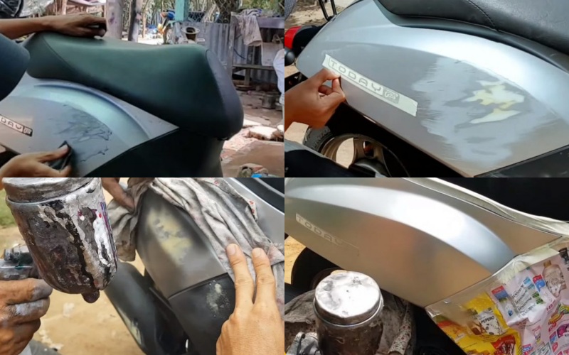 Cách sơn lại xe trầy xước tại nhà
