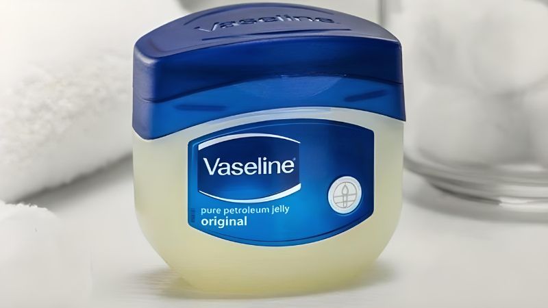 Chất petroleum jelly trong Vaseline giúp tạo một lớp cấp ẩm cho làn da