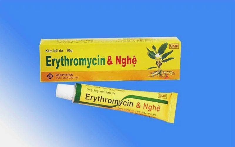 Thuốc trị mụn bọc Erythromycin