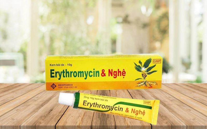 Tác dụng của thuốc trị mụn bọc Erythromycin
