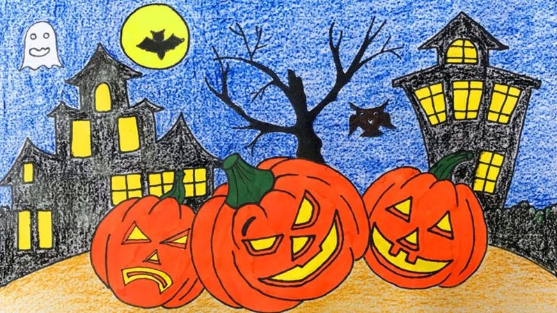 Vector Của Một Quả Bí Ngô Đơn Giản Cho Halloween Với Khuôn Mặt Tức Giận Để  Bạn Có Thể Vẽ Hoặc Tô Màu Khi Bạn In Nó Hình minh họa Sẵn có 