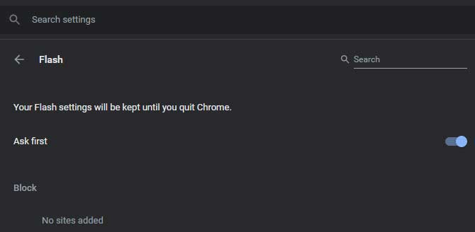 Bật Flash trên Chrome