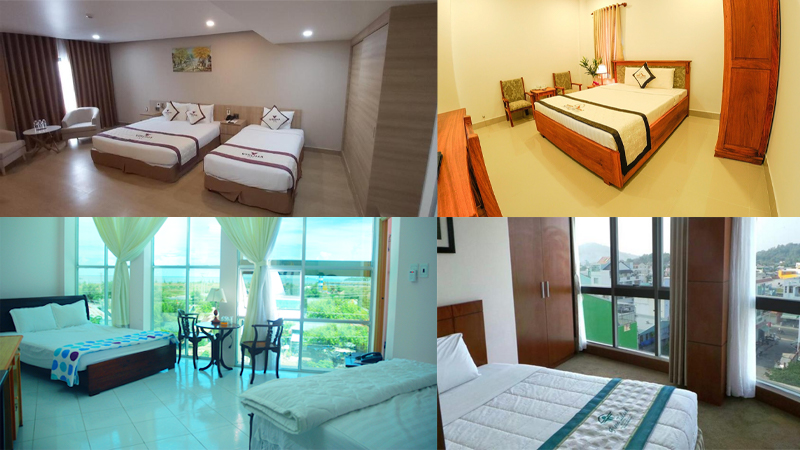 Hà Tiên có nhiều khách sạn, nhà nghỉ với mức giá hợp lý.