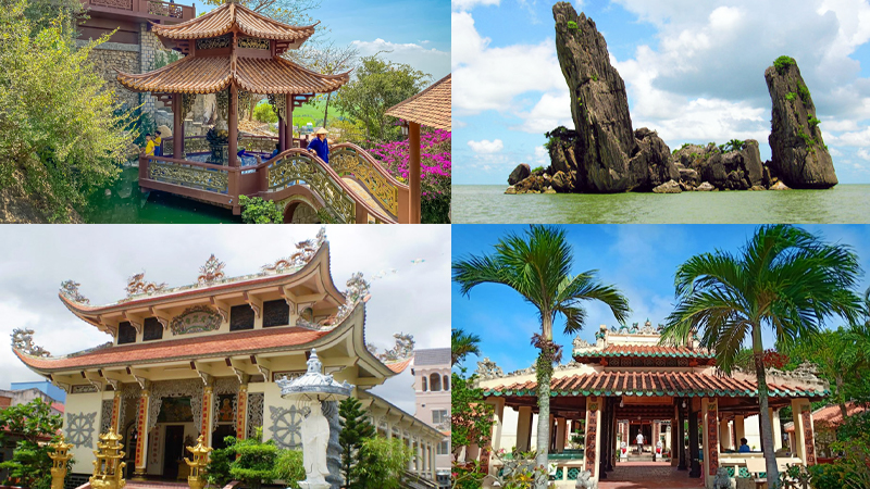 Trên đây là những hình ảnh về chùa Hang, hòn Phụ Tử, chùa Thiên Trúc và Lăng Mạc Cửu.