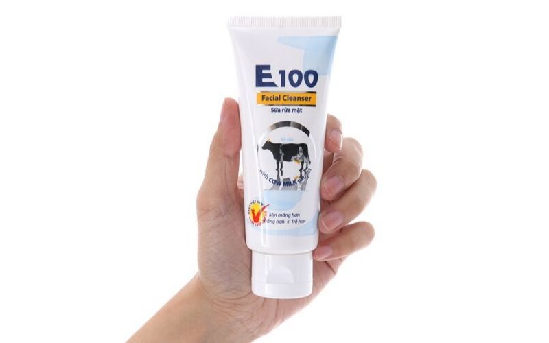 Những sản phẩm sữa rửa mặt E100 nên dùng