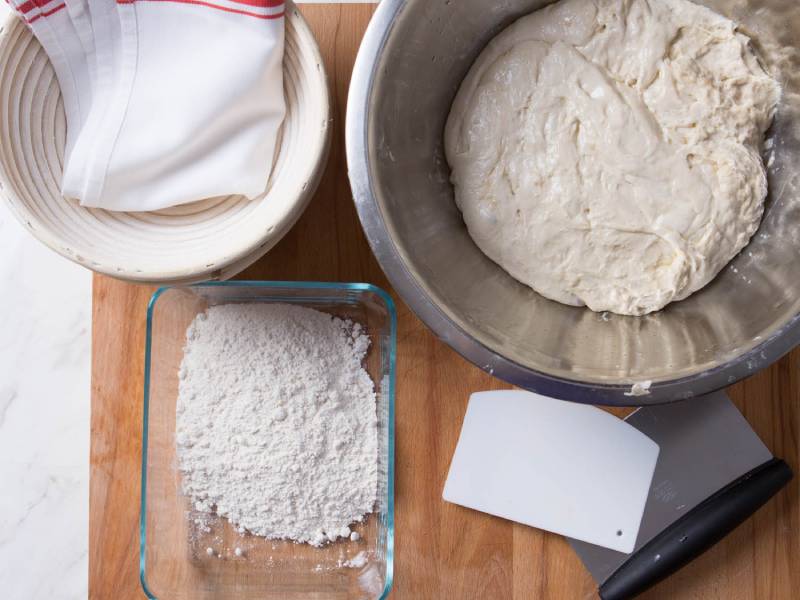 High – gluten flour