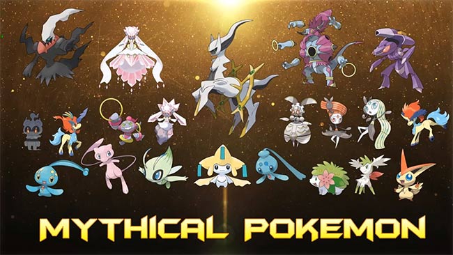 Danh sách Pokemon Mythical