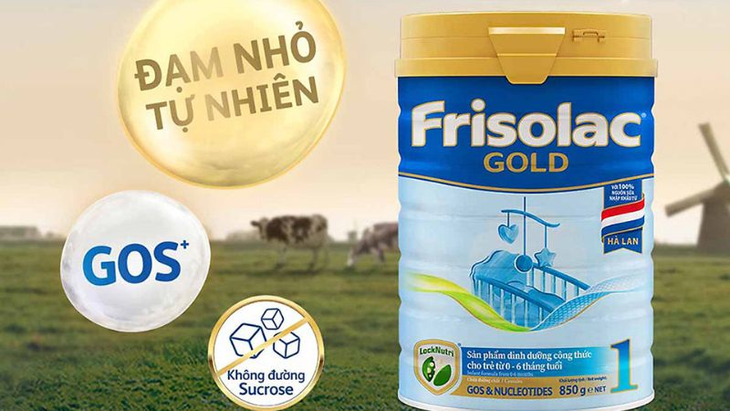 Sữa Frisolac Gold số 1 cung cấp dinh dưỡng cho bé