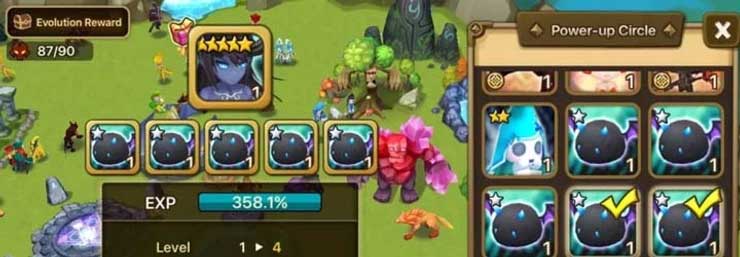 Phần thưởng khi chơi Summoners War