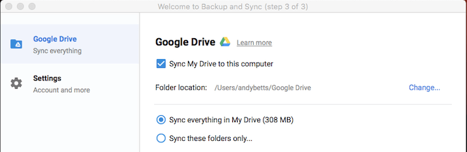 Đồng bộ thư mục Google Drive