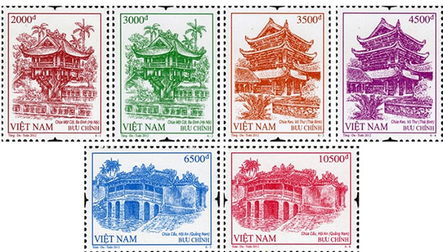 Bộ tem “Kiến trúc, phong cảnh Việt Nam” 