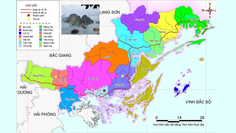 Bản đồ du lịch Quảng Ninh