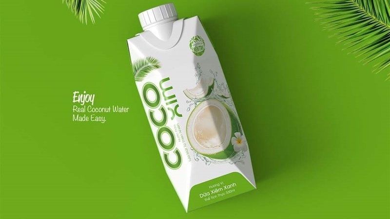 Nước dừa tươi Cocoxim sản xuất từ 100% dừa tươi giữ được độ ngọt tự nhiên