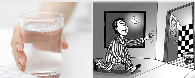 Bạn dễ bị gián đoạn giấc ngủ để đi vệ sinh khi uống nhiều nước