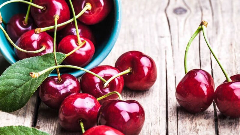 Vitamin A có trong cherry xao gấp 19 lần so với trái dâu tây