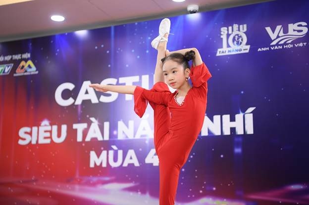 Thí sinh nhí thể hiện tài năng tại vòng casting. Ảnh: VUS